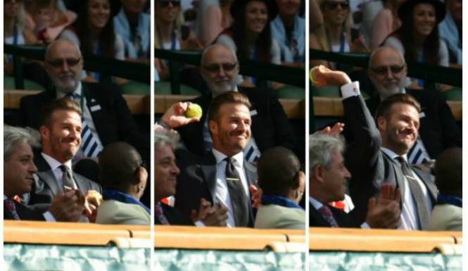 David Beckham Roba Wimbledon Con Una Impresionante Captura De